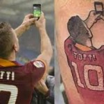 Le tatouage du selfie de Francesco Totti
